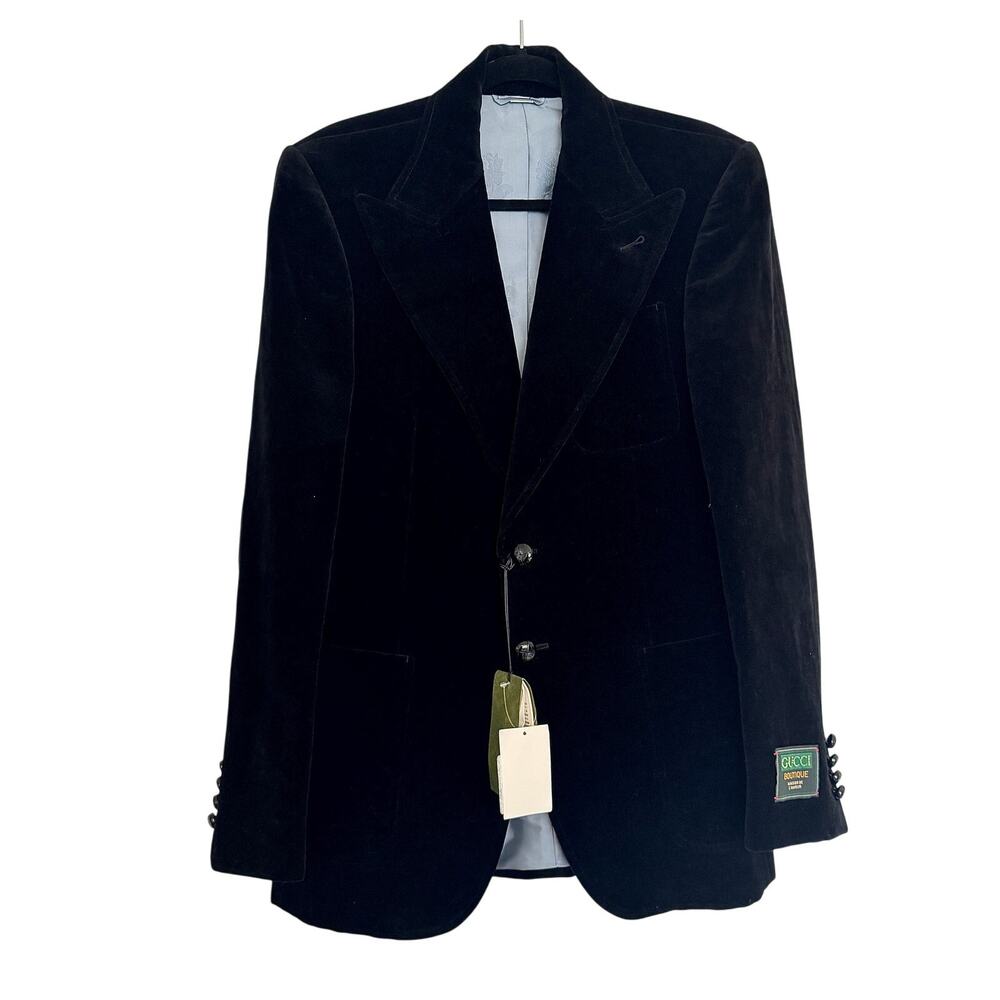 Gucci NWT Velvet Single-Breasted Blazer Gucci 46/US 38